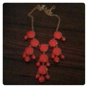 coral jcrew factory necklace